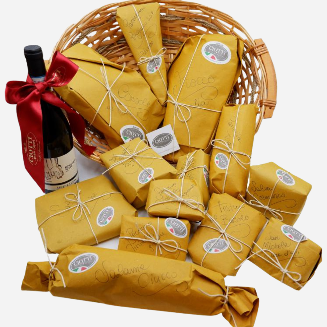 Umbrieria Large Gourmet Hamper with White or Red Wine