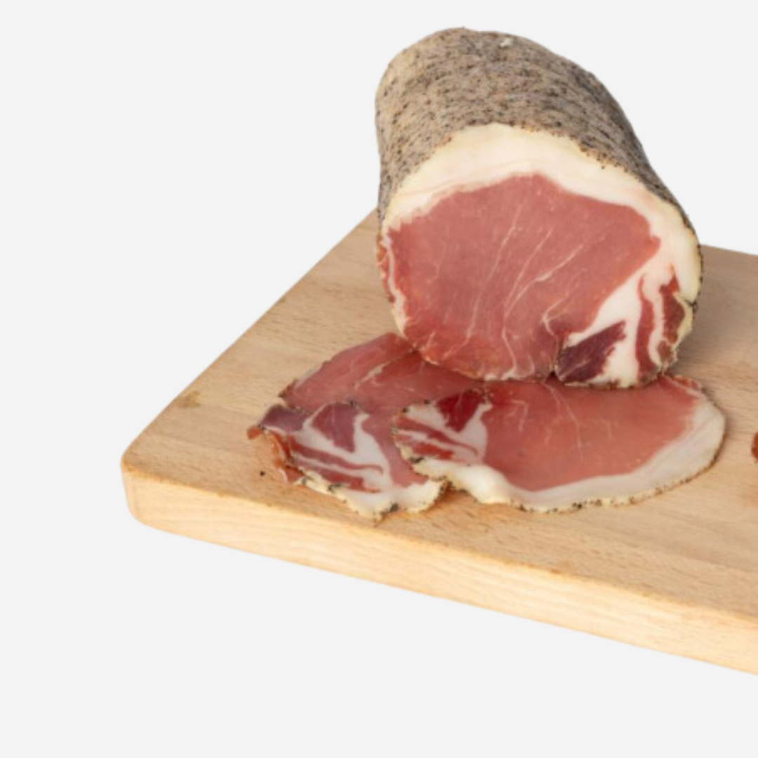 Lombotto or 'Lonza'  (Umbrian cured pork loin with fat)