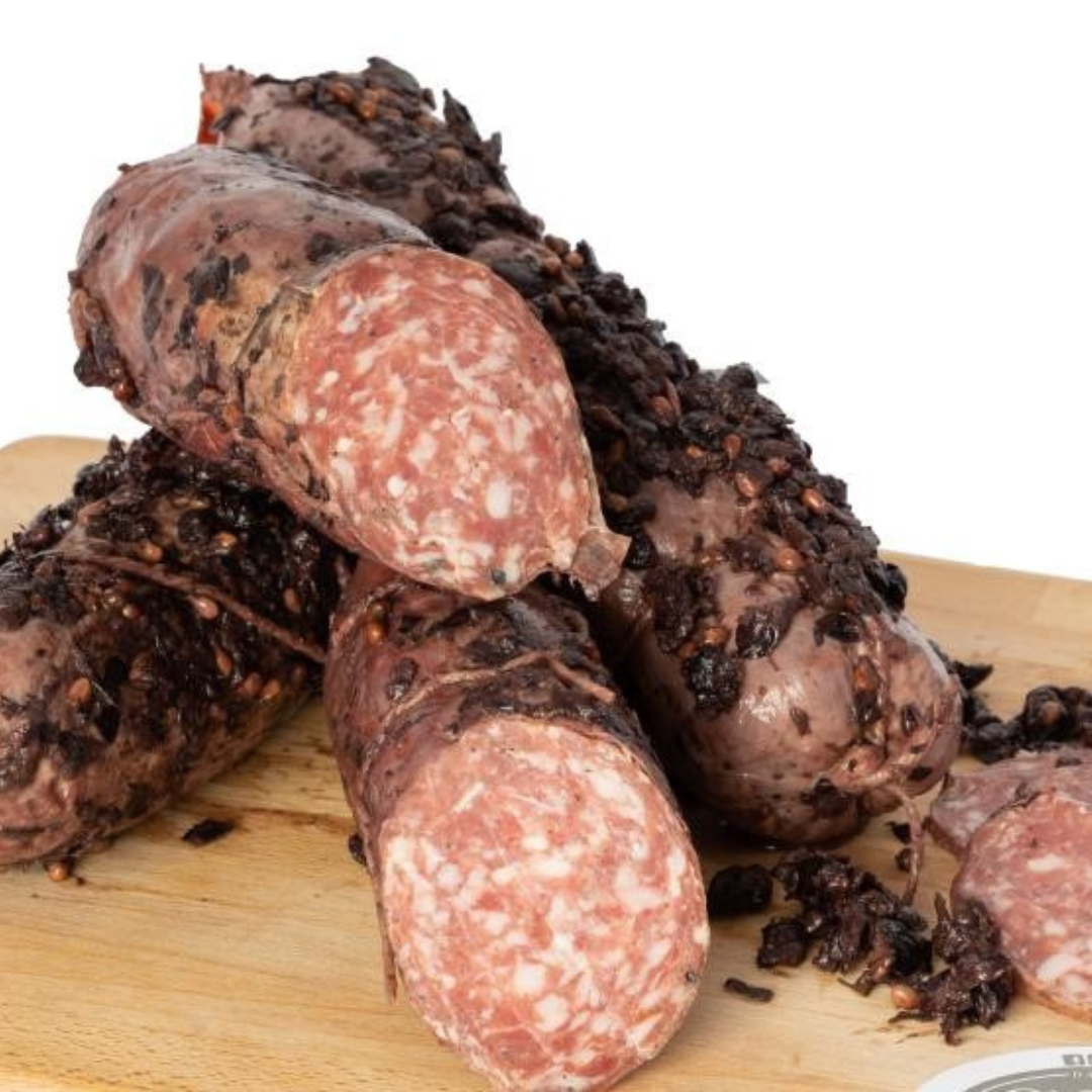 Red wine-flavoured salame (Pork)